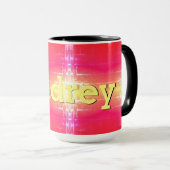 Mug Corail rose jaune et une touche de rouge (Devant droit)