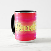 Mug Corail rose jaune et une touche de rouge (Devant gauche)