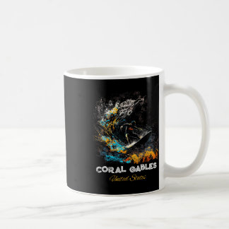 Mug Coral Gables États-Unis Surfing Planche de surf