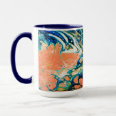 Mug Coral N Bleu Plage Sud-Ouest Abstrait (Gauche)