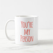 Mug Coral Pink Vous êtes mon ami Citation (Gauche)