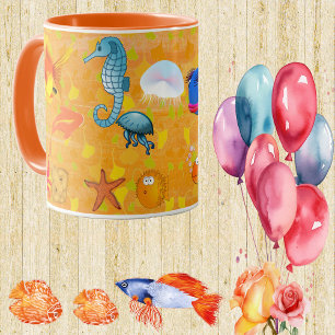Mug Coraux marins tropicaux Océan Marine Life Poisson