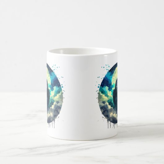 Mug Corbeau au clair de lune (Centre)