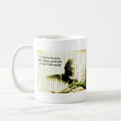 Mug Corbeau avec citation Poe et manuscrit (Gauche)