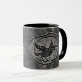 Mug Corbeau Crow Rabe appelle KREUH ! (Devant droit)