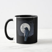 Mug Corbeau de la forêt Lune froide (Gauche)
