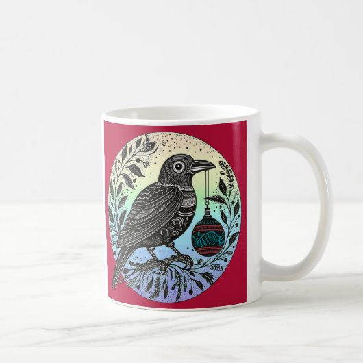 Mug Corbeau de Noël (Droite)