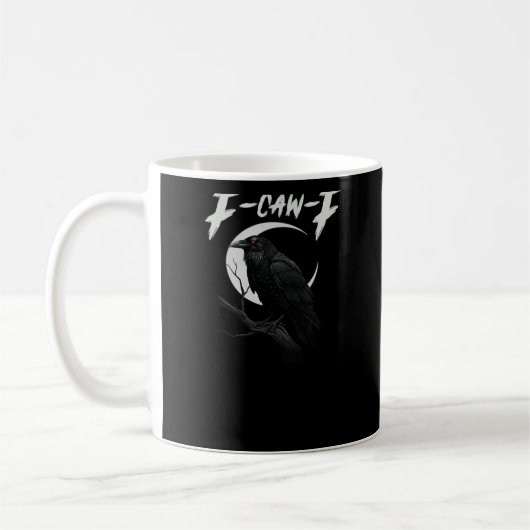 Mug Corbeau Drôle Essentiel Rétro Classique (Gauche)