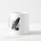 Mug Corbeau en vol (Devant gauche)