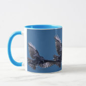 Mug Corbeau en vol Musique d'amoureux de la faune (Gauche)