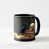 Mug Corbeau et Crâne (Devant droit)