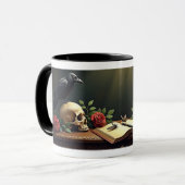 Mug Corbeau et Crâne (Devant gauche)
