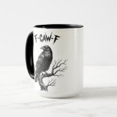 Mug Corbeau - F-Caw-F (Devant gauche)