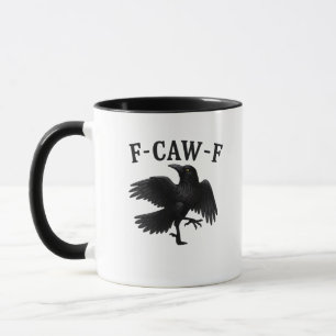 Mug Corbeau F-Caw-F Halloween drôle Corbeau Vêtements