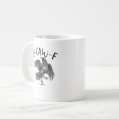 Mug Corbeau, F-Caw-F Oiseau drôle (Devant gauche)