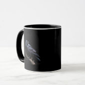 Mug Corbeau, F-Caw-F Oiseau Drôle Citation Drôle (Devant gauche)