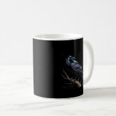 Mug Corbeau, F-Caw-F Oiseau Drôle Citation Drôle (Devant droit)