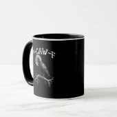 Mug Corbeau F-Caw-F Oiseau Drôle Corbeau Humour Créati (Devant gauche)