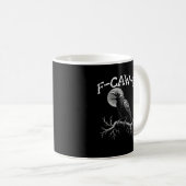 Mug Corbeau F-Caw-F Oiseau Drôle Corbeau Humour Créati (Devant droit)