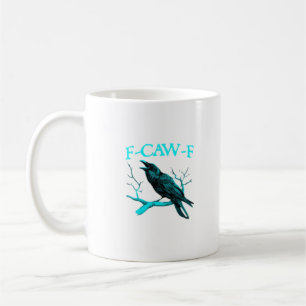 Mug Corbeau F-Caw-F Oiseau Drôle Rétro