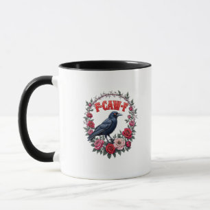 Mug Corbeau gothique drôle Halloween F Caw F Vintage