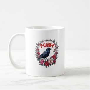 Mug Corbeau gothique drôle Halloween F Caw F vintage