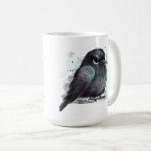 Mug Corbeau grincheux (Devant droit)