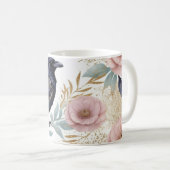 Mug Corbeau magique et élégance florale (Devant droit)