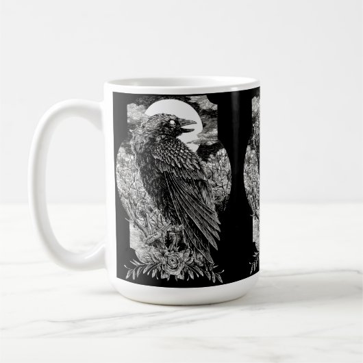 Mug Corbeau Mystique Sombre (Gauche)