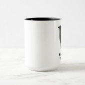 Mug Corbeau noir avec citation de Poe (Centre)