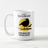 Mug Corbeau noir effrayant Halloween (Gauche)
