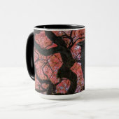 Mug Corbeau noir et érable gris japonais (Devant gauche)