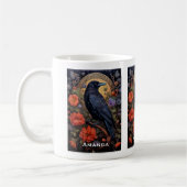 Mug Corbeau noir foncé gothique (Gauche)