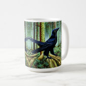 Mug Corbeau noir rustique Woodland (Devant droit)