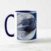 Mug Corbeau noir volant gothique, celtique, Wiccan (Gauche)