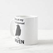 Mug Corbeau Regarde Mon Intelligence Corbeau (Devant gauche)