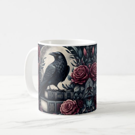 Mug Corbeau sombre (Devant gauche)
