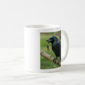 Mug Corbeau sur une branche avec clé (Devant droit)