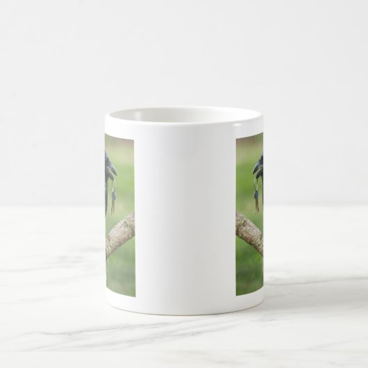 Mug Corbeau sur une branche avec clé (Centre)