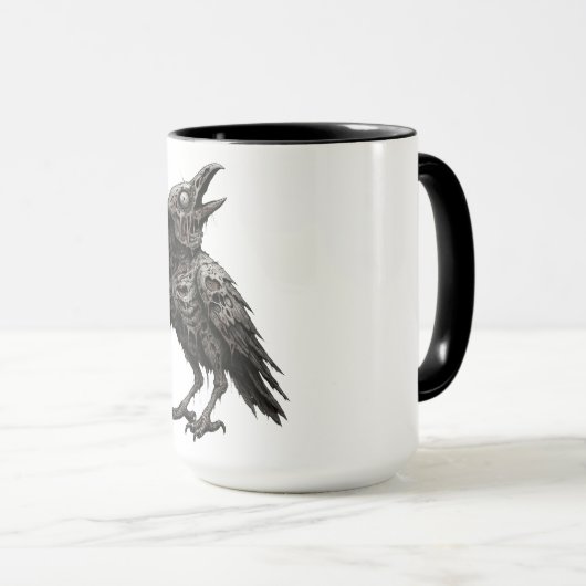 Mug Corbeau zombie (Devant droit)