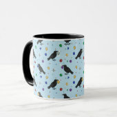 Mug Corbeaux avec des joyaux (Devant gauche)