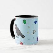 Mug Corbeaux avec des joyaux (Devant gauche)