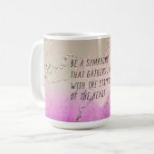 Mug Cordes de coeur rose poème (Devant gauche)