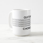 Mug Cordes de guitare complètes 15oz (Devant gauche)