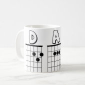 Mug Cordes de guitare de PAPA (Devant gauche)