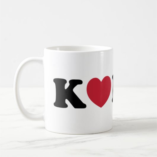 Mug Corée amour coeur (Gauche)