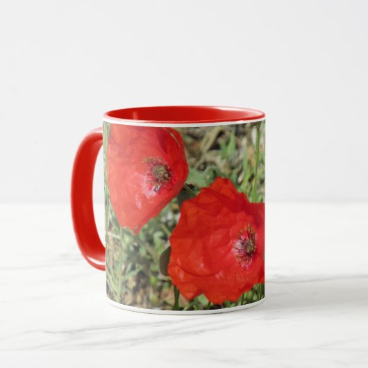 Mug Corfou Red Poppies (Devant gauche)