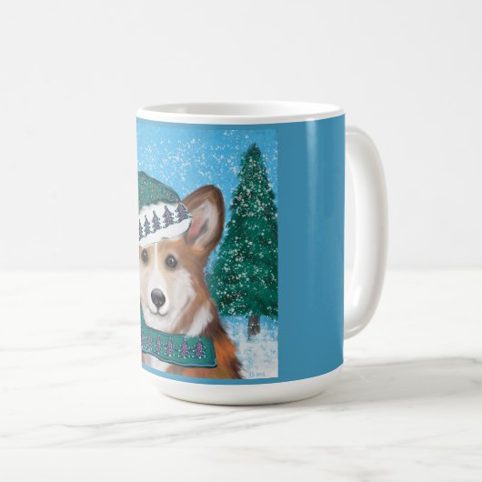 Mug Corgi (Devant droit)