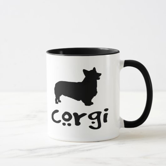 Mug Corgi avec le texte frais (Droite)