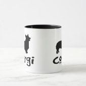 Mug Corgi avec le texte frais (Centre)